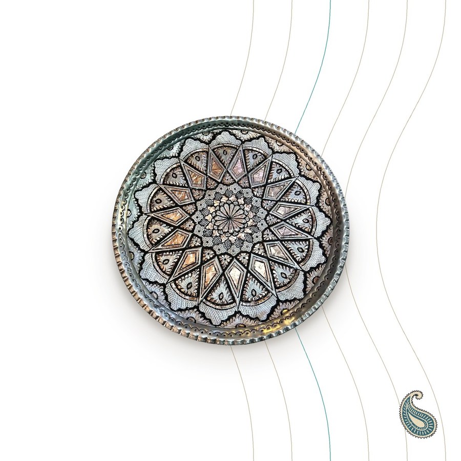 Hand-engraved copper plate
